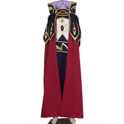 2017 Code Geass knight of seven Cosplay Costumes Mens Cloak Tuxedo Halloween Party Suit - Any Size
