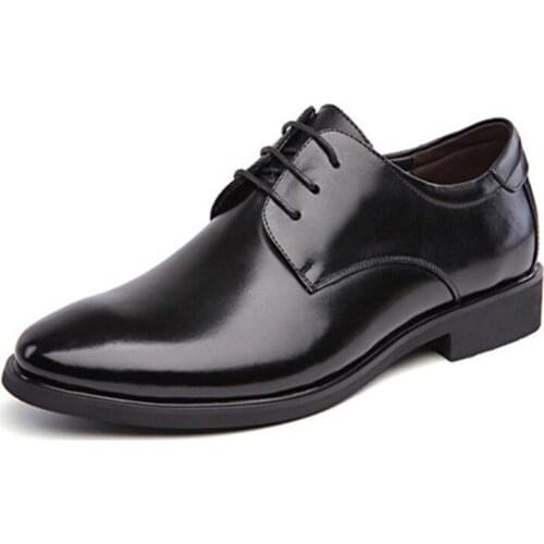 2019 Spring And Autumn Explosion Models Mens Pointed Lace Casual Shoes Business Dress Men Shoes Shallow Mouth Single Shoes Men