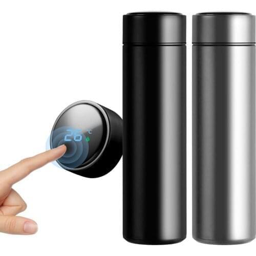 500ML Intelligent Digital Thermos Water Cup Touch Display Temperature 304 Stainless Steel Creative Thermoses Coffee Mug Gifts