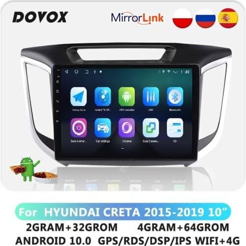 DOVOX Android 10 For Hyundai Creta IX25 2015 2016 2017 2018 2019 Car Radio Multimedia Video Player Navigation GPS 2din 2 din dvd