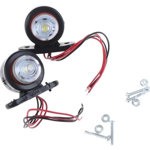 Car Truck Trailer LED Side Marker Light White Red Turn Signal Clearance Light Indicator Lamp For Lorry Van Caravans 10-30V/2Pcs