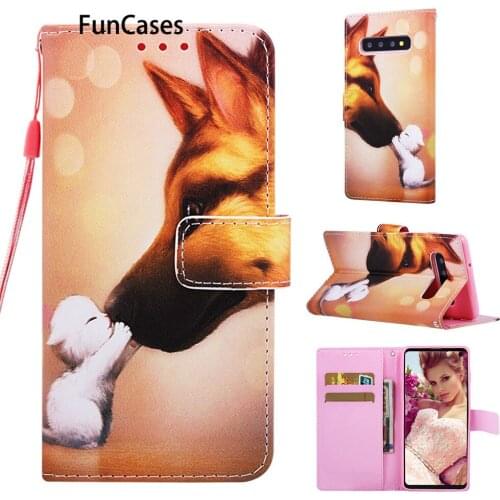 Flower Phone Cases For etui Samsung S10 Lite PU Leather Flip Wallet Case Hoesje sFor Samsung Galaxy capa S10E S10 Plus sumsung