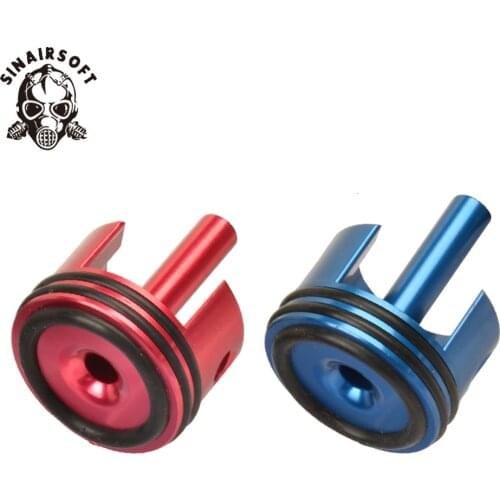 CNC Aluminum O-ring Rubber Pad Type Cylinder Head Fit AEG Airsoft Ver.2/3 Gearbox For hunting Paintball Shooting Accessories
