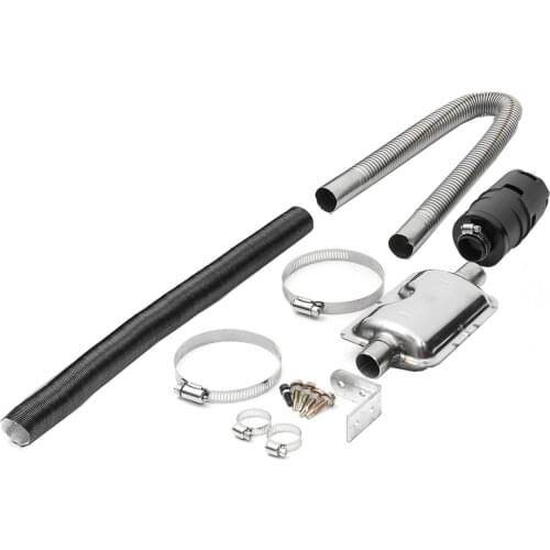 For Air Diesel Heater 24mm Exhaust Silencer Muffler 25mm Air Filter 60cm Pipe