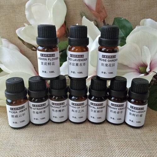 10ML Jasmine Essential Oil Lavender Natural Oily Cosmetics Candle Flavor Soy Wax Paraffin Coconut Wax Making DIY Flavor Raw 1pcs