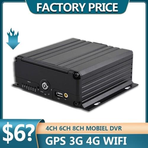 H.265 HDD Mobile DVR 4Ch 6 Channels 8Ch GPS 3G 4G WiFi MDVR