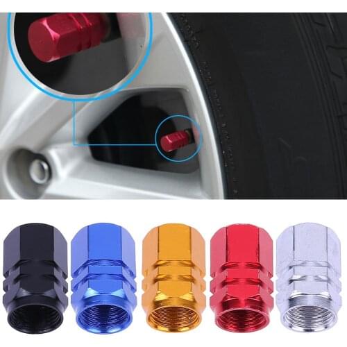 4pcs Aluminum Alloy Car Wheel Tire Valve Air Caps Stem Covers Aluminium Alloy Black / Silver / Red / Gold / Blue Car Accessorie
