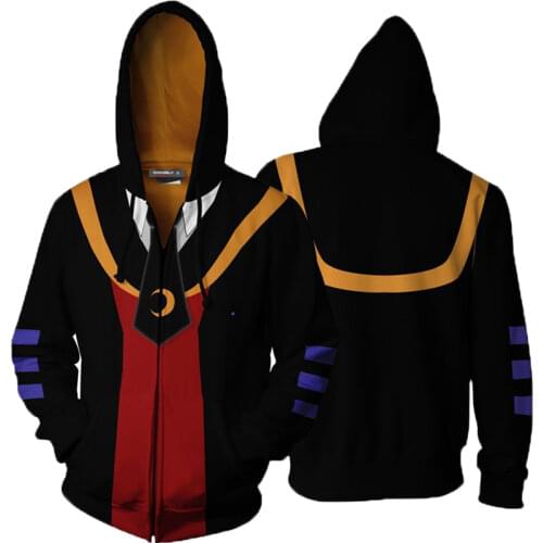 Anime Assassination Classroom Korosensei Cosplay Costume Hoodie Sweatshirt Shiota Nagisa Costume Autumn Mens Clothes Long Sleeve