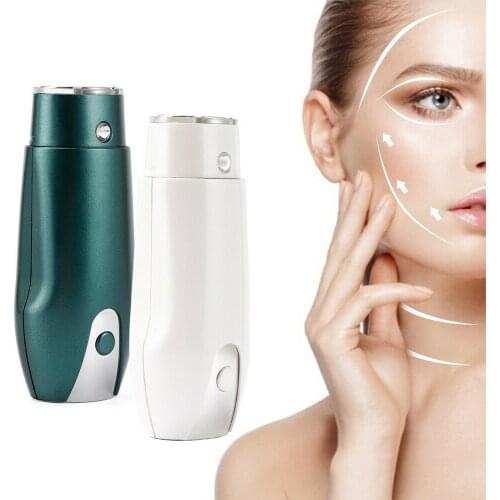 Mini Ultrasonic Therapy Focused Facial Lifting Massager Device Skin Rejuvenation Anti-Wrinkle EMS Galvanic Stimulates Collagen