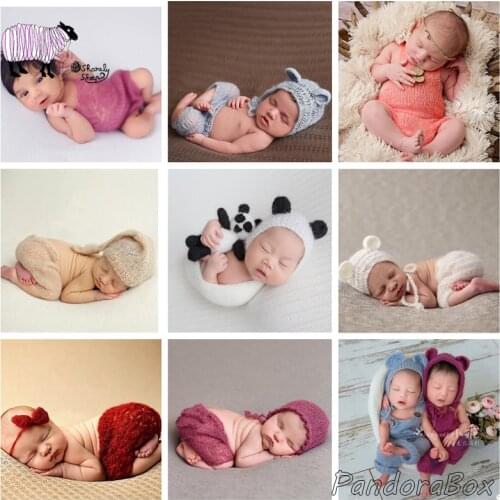 Mohair Rompers Baby Boy Girl Photoshoot Posing Outfit Clothes Newborn Photography Props Shooting Clothing fotografia Accessoires