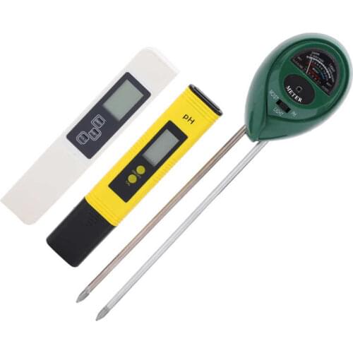 PH TDS EC Tester Soil Tester 3in1 Soil PH Tester for PH for Light for Moisture for Garden for Outdoor