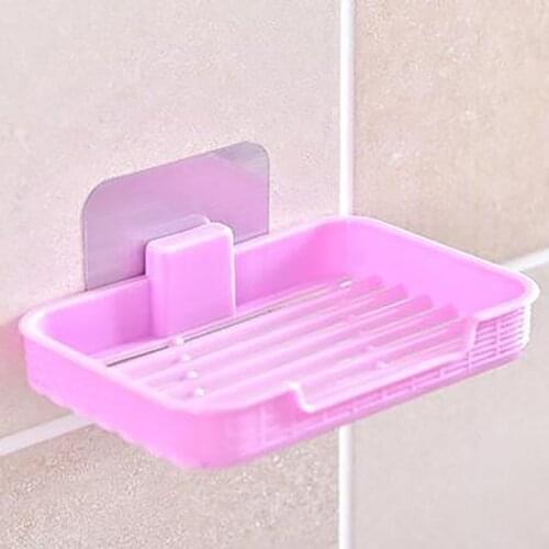 Plastic Soap Dish Storage Box Soap Container Dishes Drainer Bath Soap Holder Bathroom Organizer Sponge Holder Plate Tray Drain