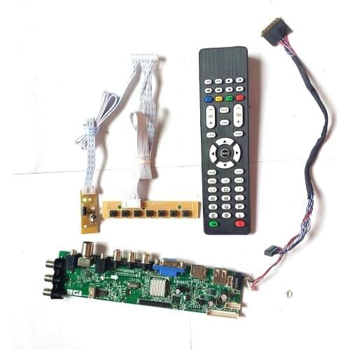 Fit B156XTN02.0 B156XTN02.1 1366*768 upgrade AV HDMI-Compatible VGA USB DVB 40 pin LVDS 3663 TV digital LCD Controller board