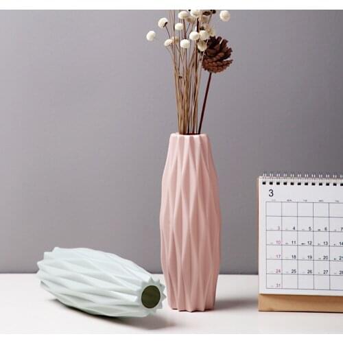 PP Flower Vase Modern Vase Decoration Home Nordic Style Flower Arrangement Craft Simple For Living Room Office Coffee Shop Deco