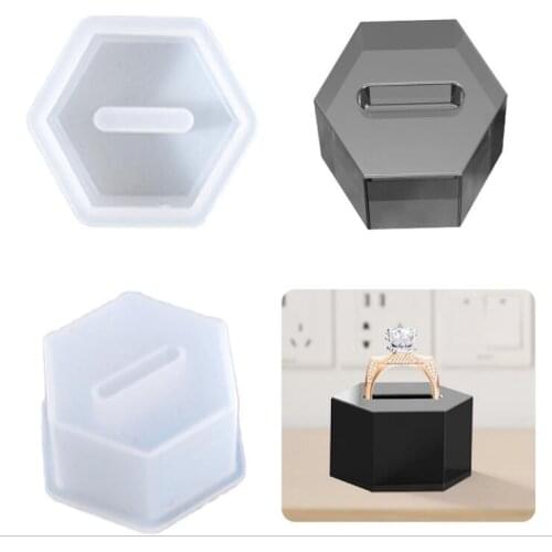 Transparent Silicone Mould Dried Flower Resin Decorative Craft DIY Ring base display stand Mold Epoxy Resin Molds For Jewelry