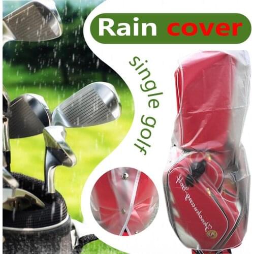 PVC Transparent Golf Rain Cover Cape Package Keep The Club And Grip Free From The Rain Suitable For All Golf Bags