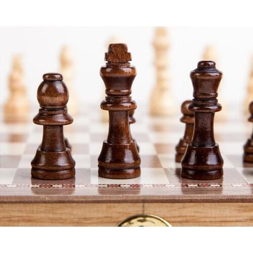 39/48cm Wooden International Chess Set wooden Chess Board games Checkers Puzzle game engaged Birthday gift For kids chess board
