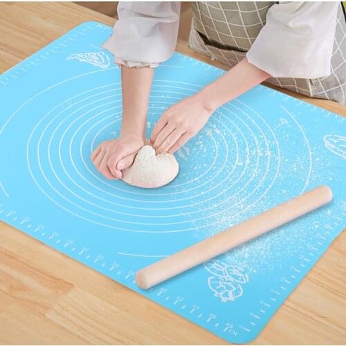 HOOMIN 50*40cm Silicone Baking Mat Non-Stick Kneading Dough Pad Cake Pastry Mats Table Sheet Cooking Tools Kitchen Tool