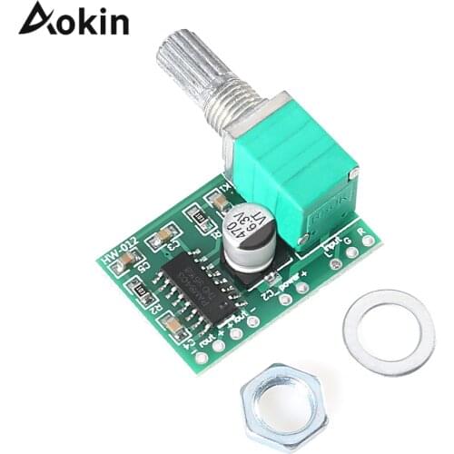 DC 5V PAM8403 Super Mini 2 Channel USB Digital Audio Amplifier Board Module 2* 3W Volume Control with Potentionmeter Switch
