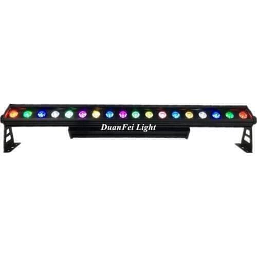 18x18w 6in1 rgbwa uv led wall washing light Outdoor led bar pixel dmx wash facade uplights IP65 dot