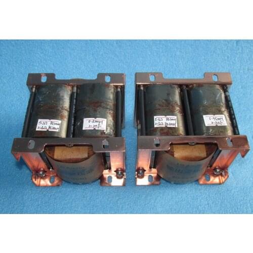 Transistor power amplifier connected to the speaker output transformer, 8Ω to 4Ω and 8Ω, amorphous 8C iron core