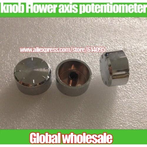 3pcs silver film plastic knob cap / D29.5MM * 15mm knob for Flower axis potentiometer knob cap