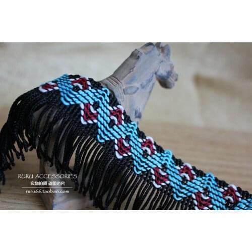 5Yard/Lot 5.5CM Long Polyester Tassel Fringe lace Trim Ribbon Sewing Latin Dress Stage Garment Curtain DIY Accessories