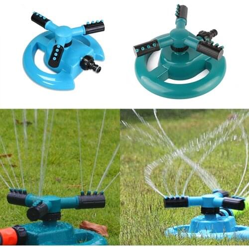 Automatic Watering Garden Sprinkler Grass Lawn 360 Degree Rotating Small Three Fork Sprinkler Ourtdoor Garden Irrigation Tools