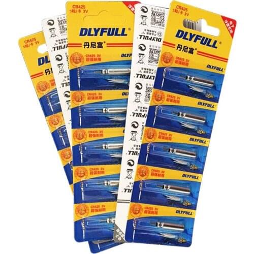 10pcs CR425 Batteries Fishing Electric Float 3V Night Light Lithium Pin Cells