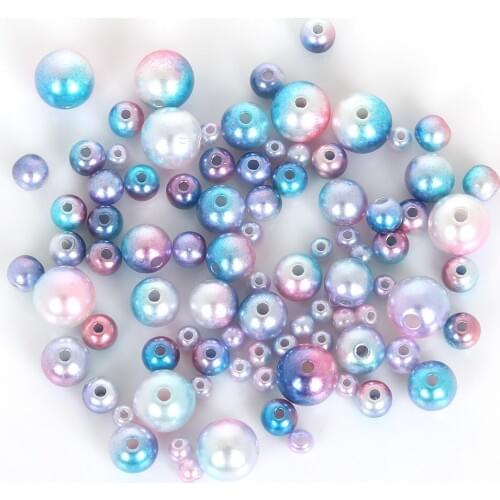 4/6/8/10mm Plastic Imitation Garment Pearl Beads loose Round Beads For DIY Craft Scrapbook Decoration