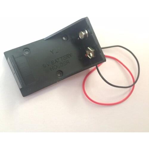 Hot Single Wired Lead Battery Holder Case Box 9V 6LR61 x1 Model / DIY / Toy / RC UK