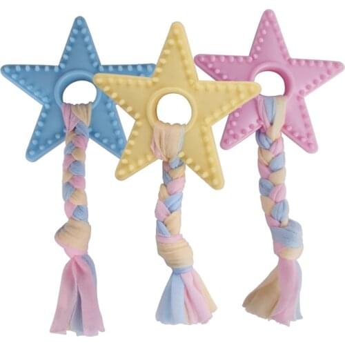 Hot Pet Dog Toys Tooth Brush Bite-Resistant Five Point Star Pet Dog Chew Toys Cleaning Tooth Small Large Dog Supplies Health Toy