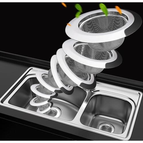 Kitchen Sink Garbage Hair Stainless Steel Filter Sink Anti-Clogging Strainer Kitchen Faucet Drain For Bathroom Floor Drain
