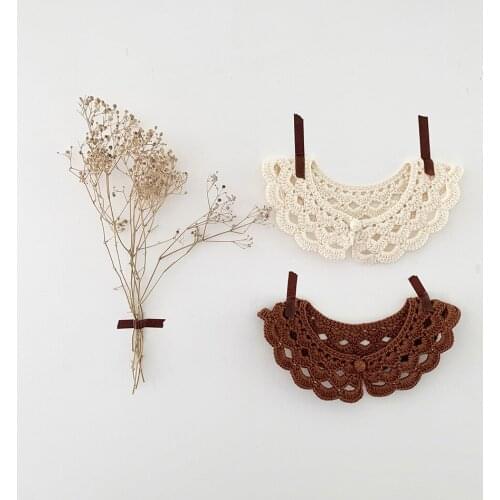 MILANCEL baby accessories baby collar hollw out baby knit collar pure cotton baby photograph pro