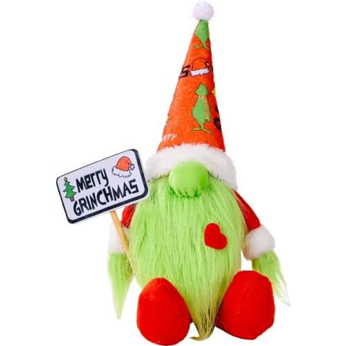 2021 Newest Decorative Doll, Christmas Faceless Dwarf Shaped Artware Desktop Decor Stuffed Toys for Living Room Bedroom