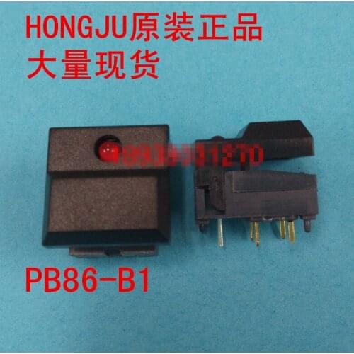 Original new 100% import original authentic with light touch switch push button switch PB86-B1-B-NR