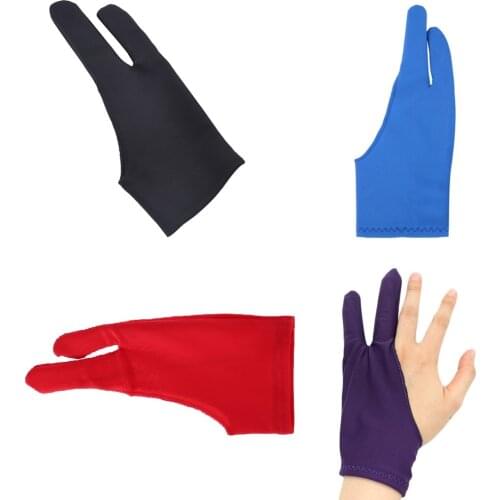 1pc Colorful Multifunction Painting Drawing Gloves Two Fingers Sketch Anti-dirt Gloves For Drawing Students School Art Supplies