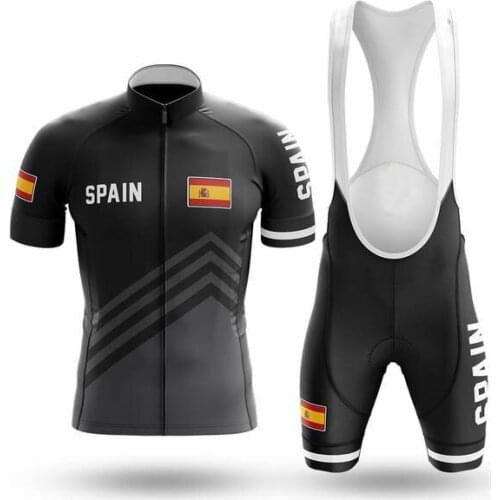 Spain Pro Summer Cycling Clothing MTB Bike Jersey Set Ropa Ciclista Hombre Maillot Ciclismo Racing Bicycle Clothes Cycling Set