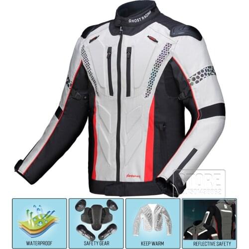 Professional Motorcycle Jacket Men Motocross Riding Jacket Windproof Protective Gear Off-Road Racing Motorbike Clothing Chaqueta