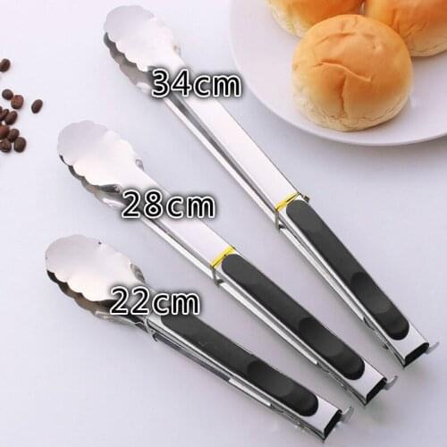 Stainless Steel BBQ Grilling Tong Salad Bread Serving Non-Stick Kitchen Barbecue Cooking Accessories