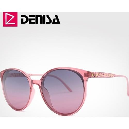 DENISA 100%UV400 Polarized Sunglasses Round Oversized Sunglasses Women 2019 Vintage Driving Glasses Sun Glasses For Women G29904