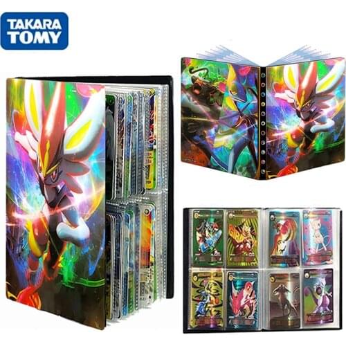 TAKARA TOMY 240PCS Pokemon Cards Album Book Anime Cool Folder Children Cartoon Game Card VMAX Loaded List Collectors Binder Toys