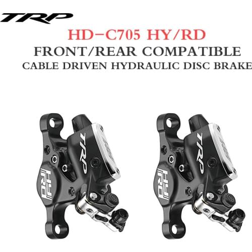 TRP Bicycle Hydraulic Disc Brakes for CX Road Bike HY/RD Cable Actuated Brakes with Bilateral Brake Pads