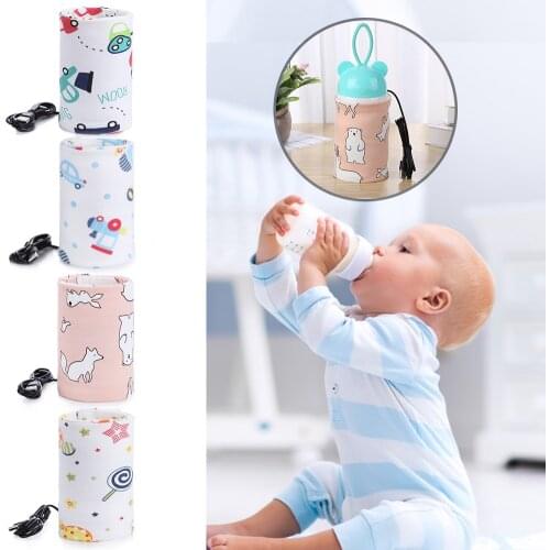 USB Milk Bottle Heating Cover Baby Bottle Heating Thermostat Bags Portable Bebe Safety Warmer Infant Nursing Insulated Supplies