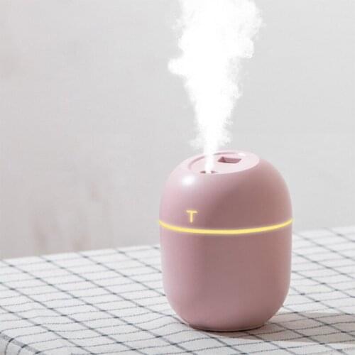 Air Humidifier Mini Ultrasonic USB Essential Oil Diffuser Car Purifier Aroma Anion Mist Maker for Home Car with LED Night Lamp