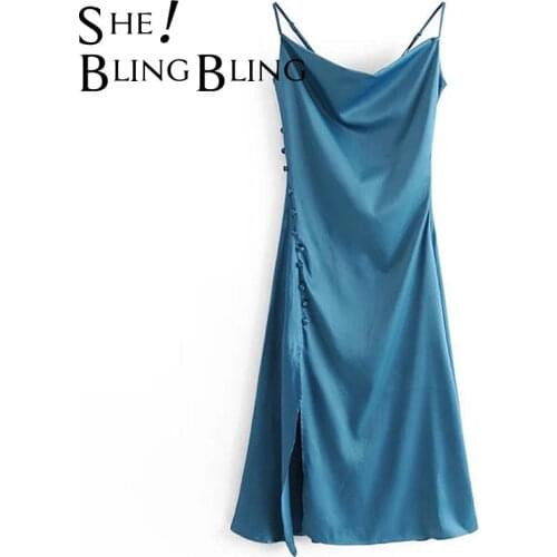 SheBlingBling Lazy Pajamas Women Dress Spaghetti Strap Elegant Silk Money Robe Design Sexy Straight Off The Shoulder Dresses