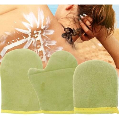 1PCS Self Tanning Mitt Kit Applicator Gloves Applicator Mitts Body Face Oiling Gloves Body Cleaning Glove Cream