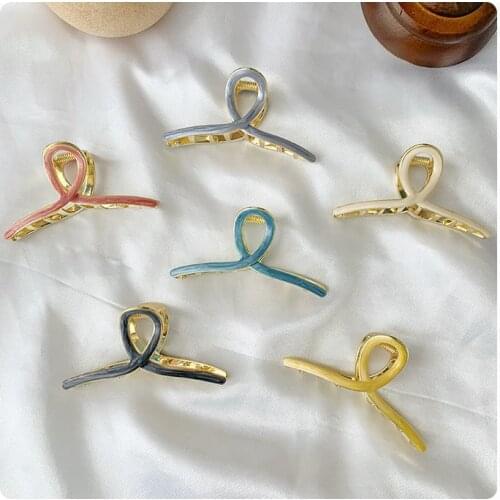 1pcs Metal Hair Clip Cute Portable Easy To Wear High Quality Women Elegant Barrette Hair Care Styling Tools Hair Clip