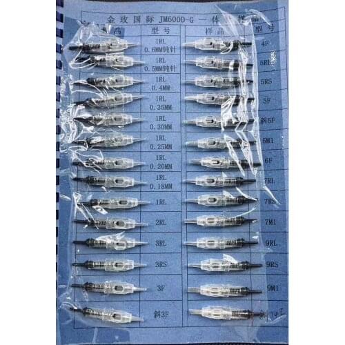 100 pcs 1RL/2RL/3RL Cartridge Needles Disposable Sterilized Tattoo Permanent Makeup Needles for Eyebrow lip eyeliner body tattoo