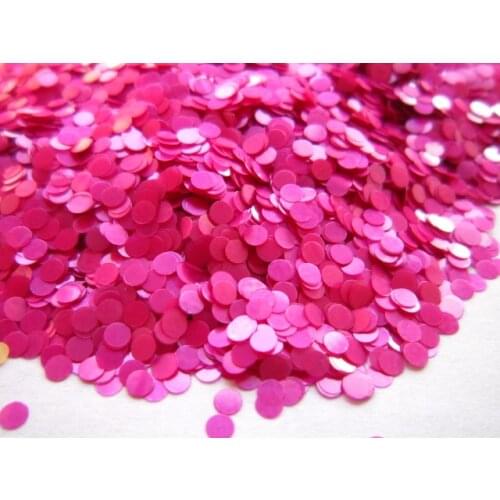 2mm Hot Pink Dots SOLVENT RESISTANT GLITTER nail glitter for nail decoration